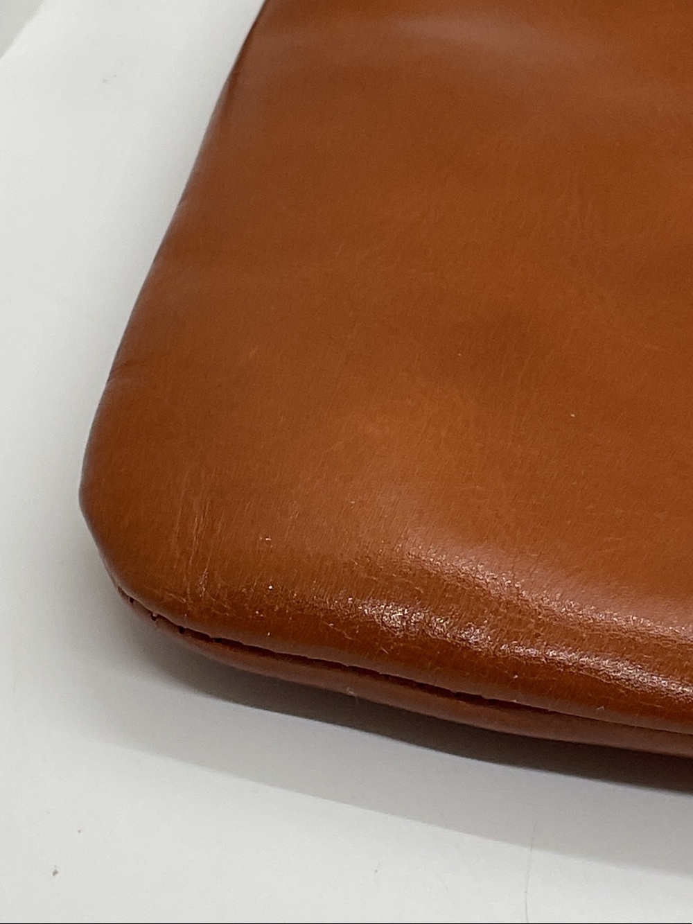 Patricia Nash Smooth Tan Leather Wristlet Clutch - Picture 7 of 14
